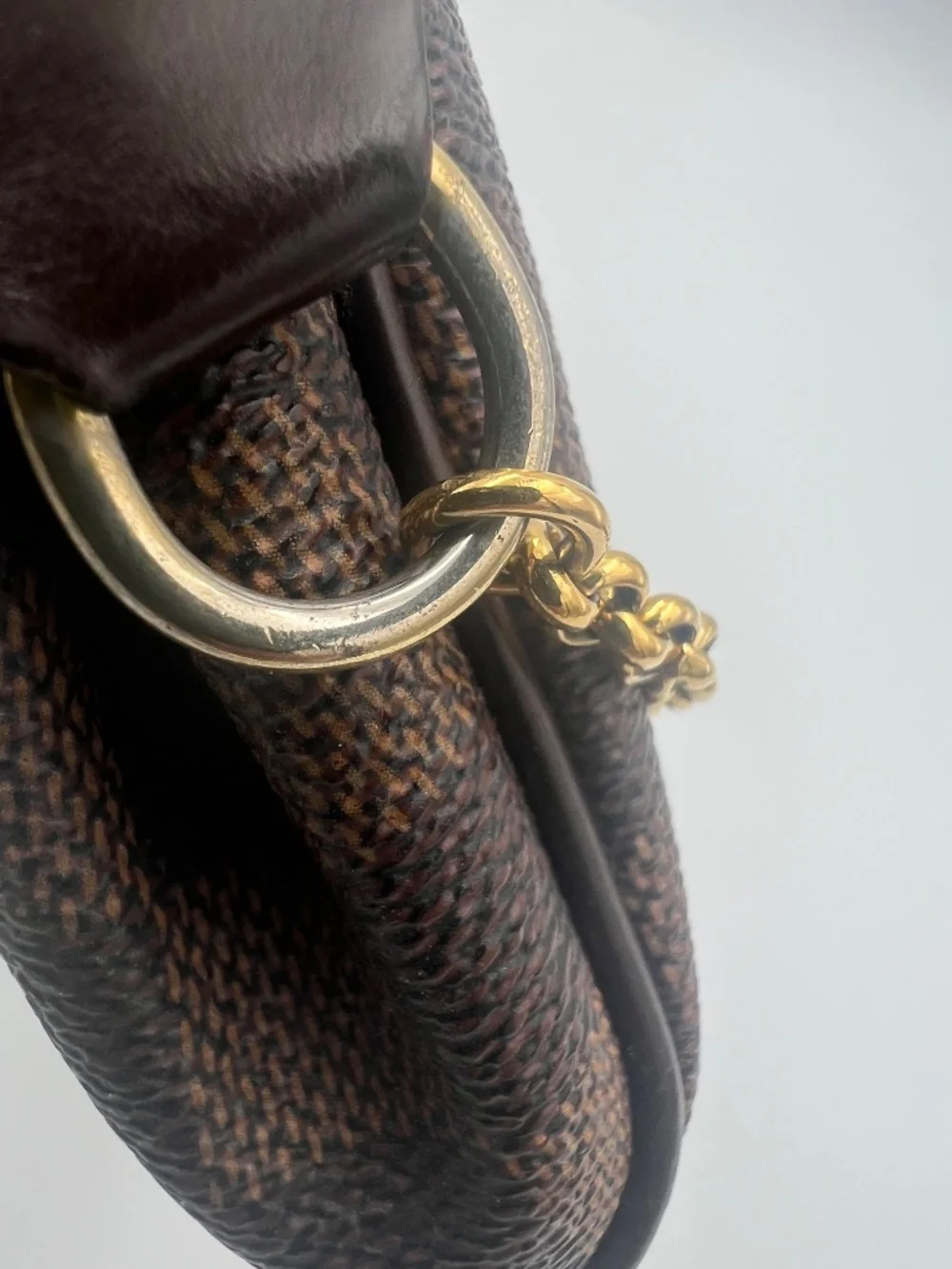LV Damier Ebene Eva Clutch